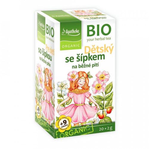 Apotheke Dětský ovocný čaj s šípkem BIO 20 sáčků