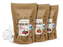 Protein&Co. Natural Whey 1 kg Příchuť 1: Dried strawberries, Množství: 500g