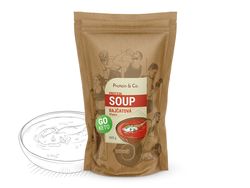 Protein&Co. Keto proteinová polévka Množství: 600g, Příchuť 2: Rajská polévka