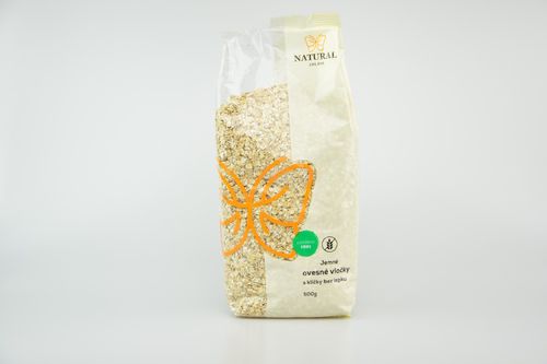 Natural Jihlava Jemné ovesné vločky s klíčky 500 g