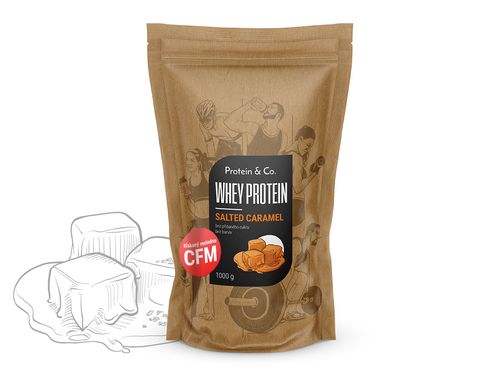 Protein&Co. WHEY PROTEIN 80 1000 g Příchuť 1: Salted caramel