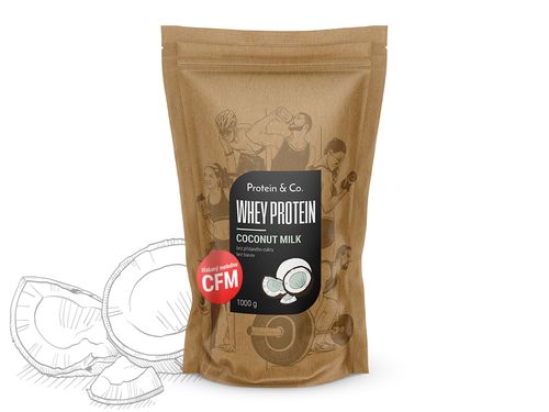 Protein&Co. WHEY PROTEIN 80 1000 g Příchuť 1: Coconut milk