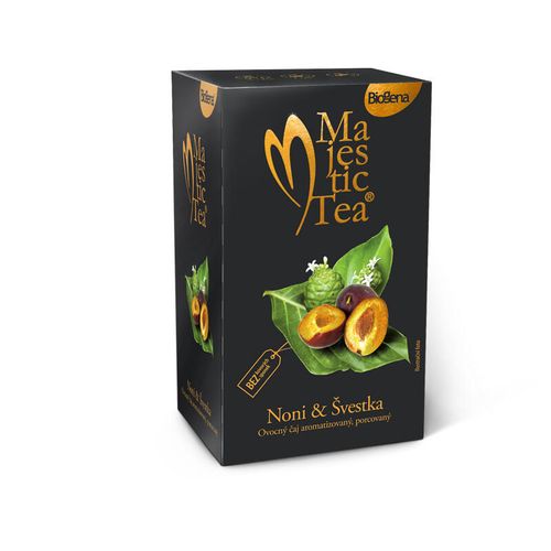 Ochutnej Ořech Biogena Čaj Majestic Tea Noni a Švestka 20 x 2,5 g 50g