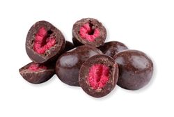 Lyofilizované maliny v hořké čokoládě (mrazem sušené) 200g