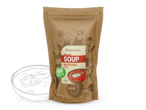 Protein&Co. Keto proteinová polévka Množství: 210g, Příchuť 2: Rajská polévka